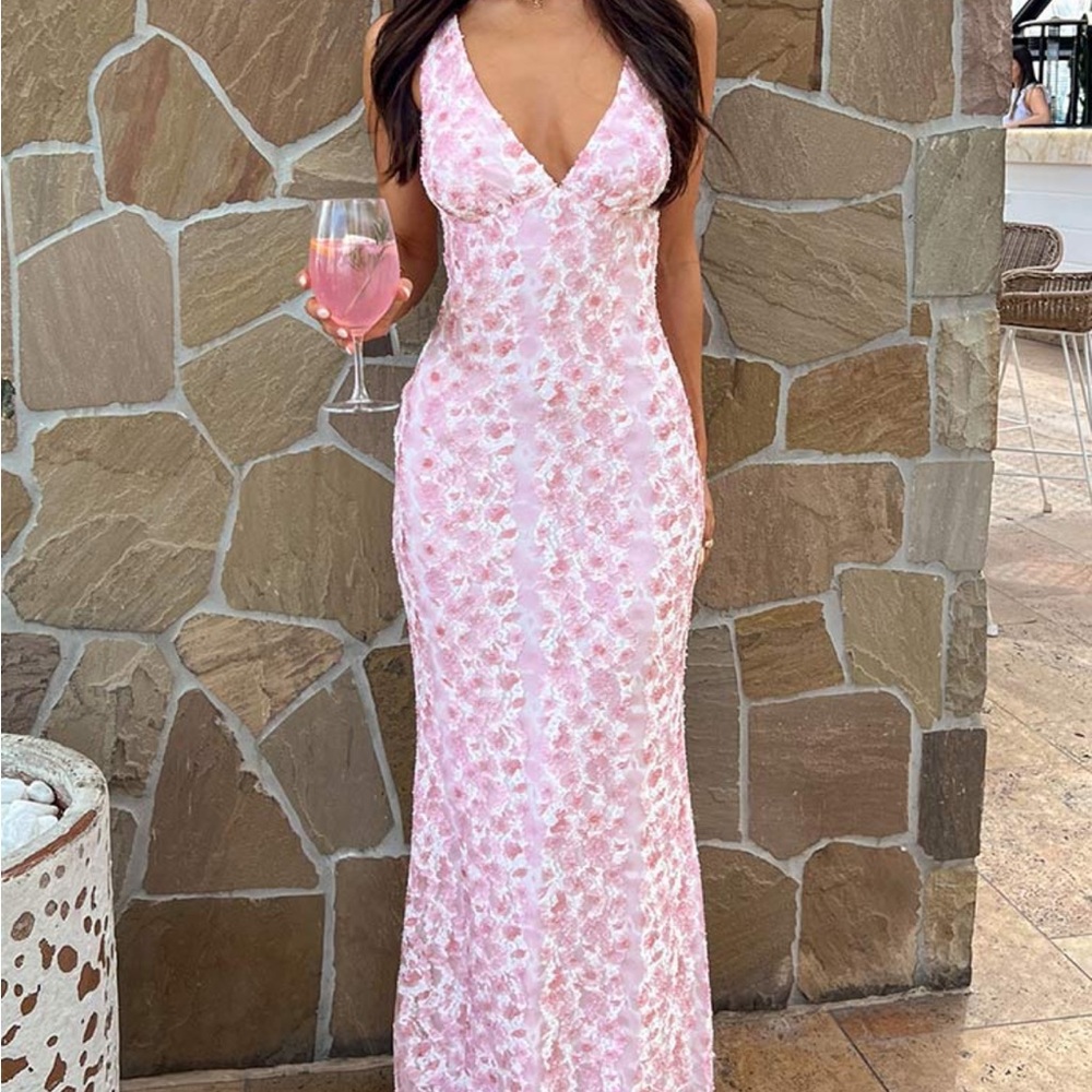 Pink Floral dress - size 0